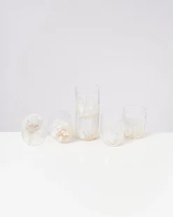 Alegria - Set of 6 glasses large drops sand