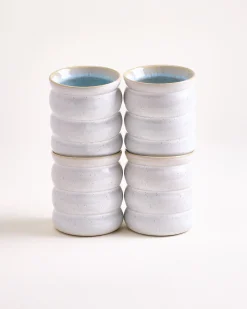 Areia - Large cup Bubble azure Set of 4