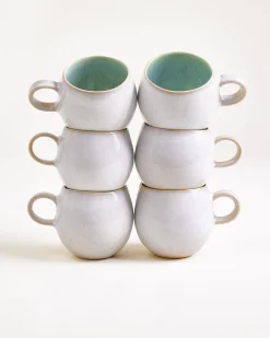 Areia - Set of 6 Mugs small mint