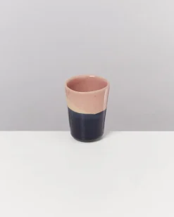 Bica - Set of 4 Espressocups pink navy cream
