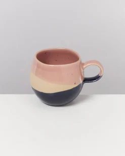Bica - Set of 6 Mugs small pink navy cream
