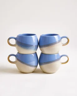 Bica Tasse klein cornflower sand 4er-Set