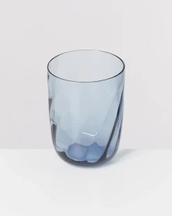Calma set of 6 glasses large swirl blue