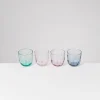 Calma - Set of 4 glasses small swirl mix