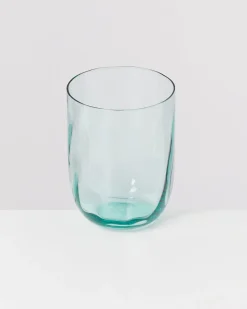 Calma - Set of 6 glass large swirl green