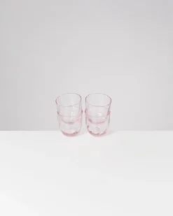 Calma - Set of 4 glass small swirl rosé