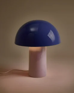 Cogumelo - Ceramic lamp cornflower lilac