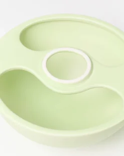 Cogumelo ceramic lamp lime