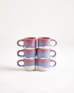 Coimbra Espressotasse lila 6er-Set