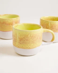 Coimbra - Large mug yellow Set of 4