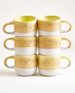 Coimbra - Large mug yellow Set of 6