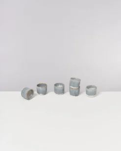 Coimbra - Set of 6 Espressocups greyblue