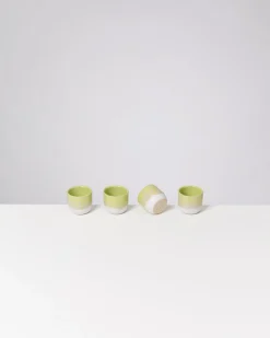 Coimbra - Set of 4 Espressocups lime lilac