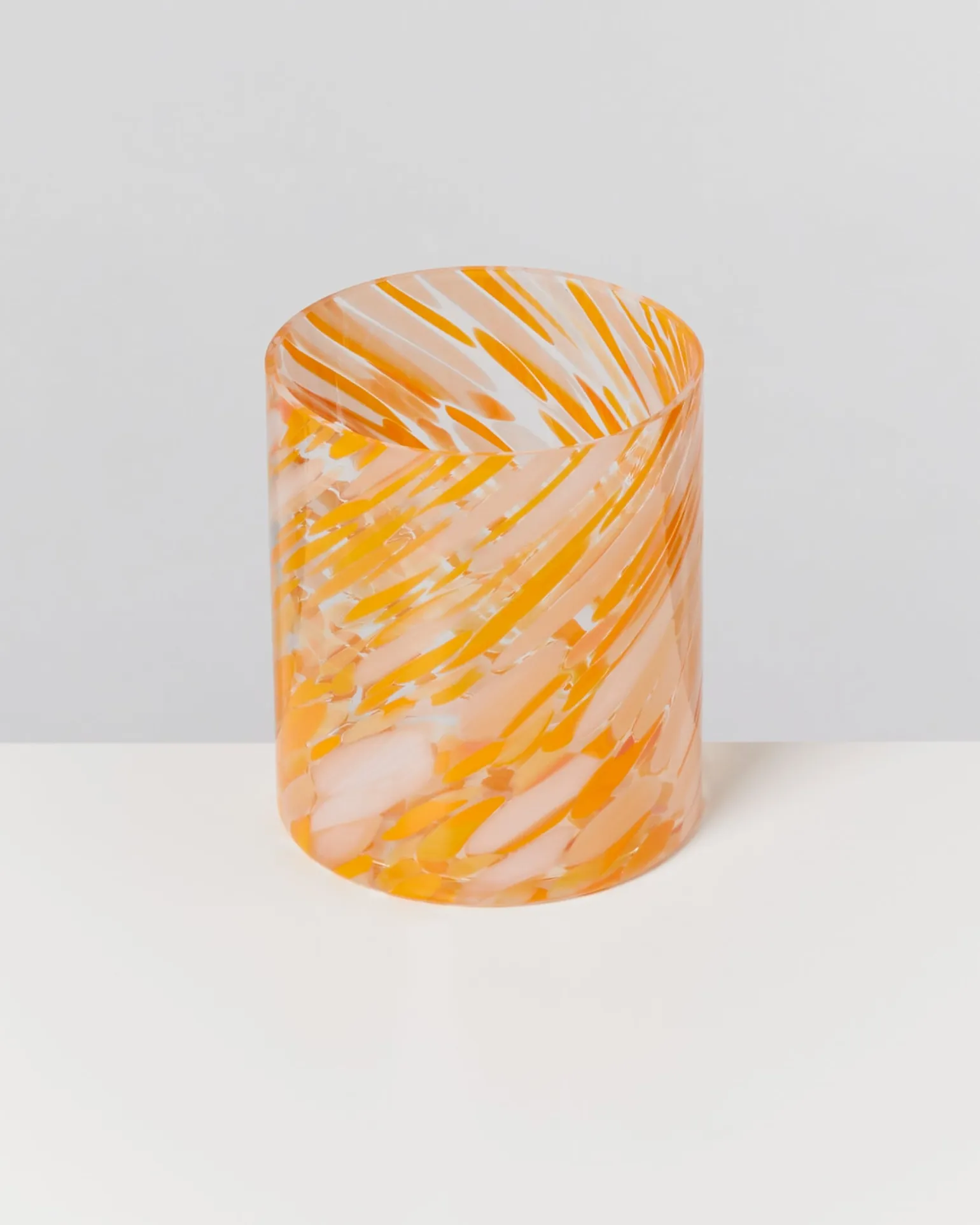 Joia Glas groß drops orange