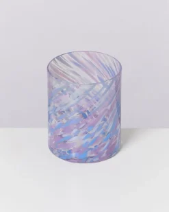 Joia - Glass large drops blue lilac