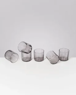 Joia - Set of 6 glasses flower amethiste