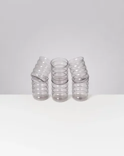 Joia - Set of 6 glasses large bubble amethiste