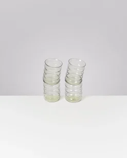 Joia - Set of 4 glasses large bubble emerald