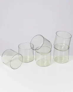 Joia - Set of 6 glass small emerald