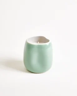 João - scented candle "Soft Bloom" sage light blue