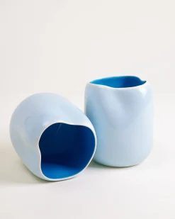 João vase M light blue blue