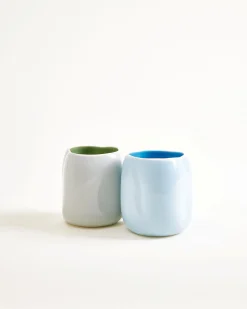 João vase S light blue blue