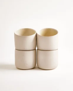 Lorosa - Large cup sand Set of 4