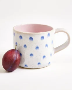 Nódoa - Large mug dotted pink blue Set of 6