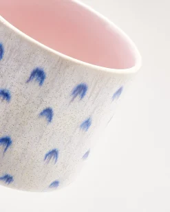 Nódoa - Large mug dotted pink blue