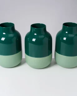Nuno - Vase L dark sage green