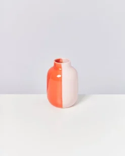 Nuno vase M - rose coral