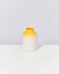 Nuno - Vase M speckled yellow pink