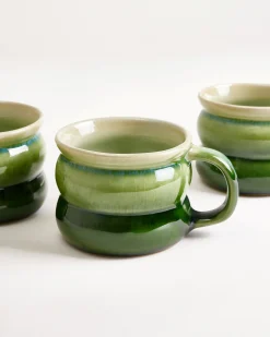 Ombra - Small mug Bubble green dark green Set of 6