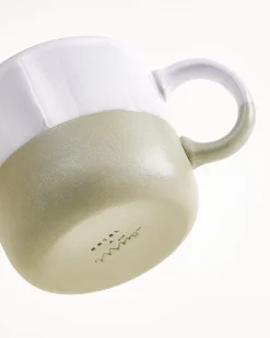 Seda - Mug small sage green white