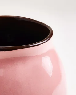 Sombra vase L pink brown