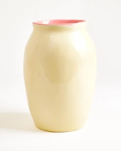 Sombra vase L yellow pink