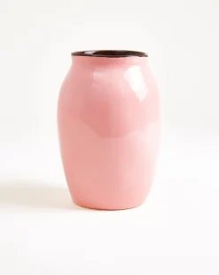 Sombra vase M pink brown